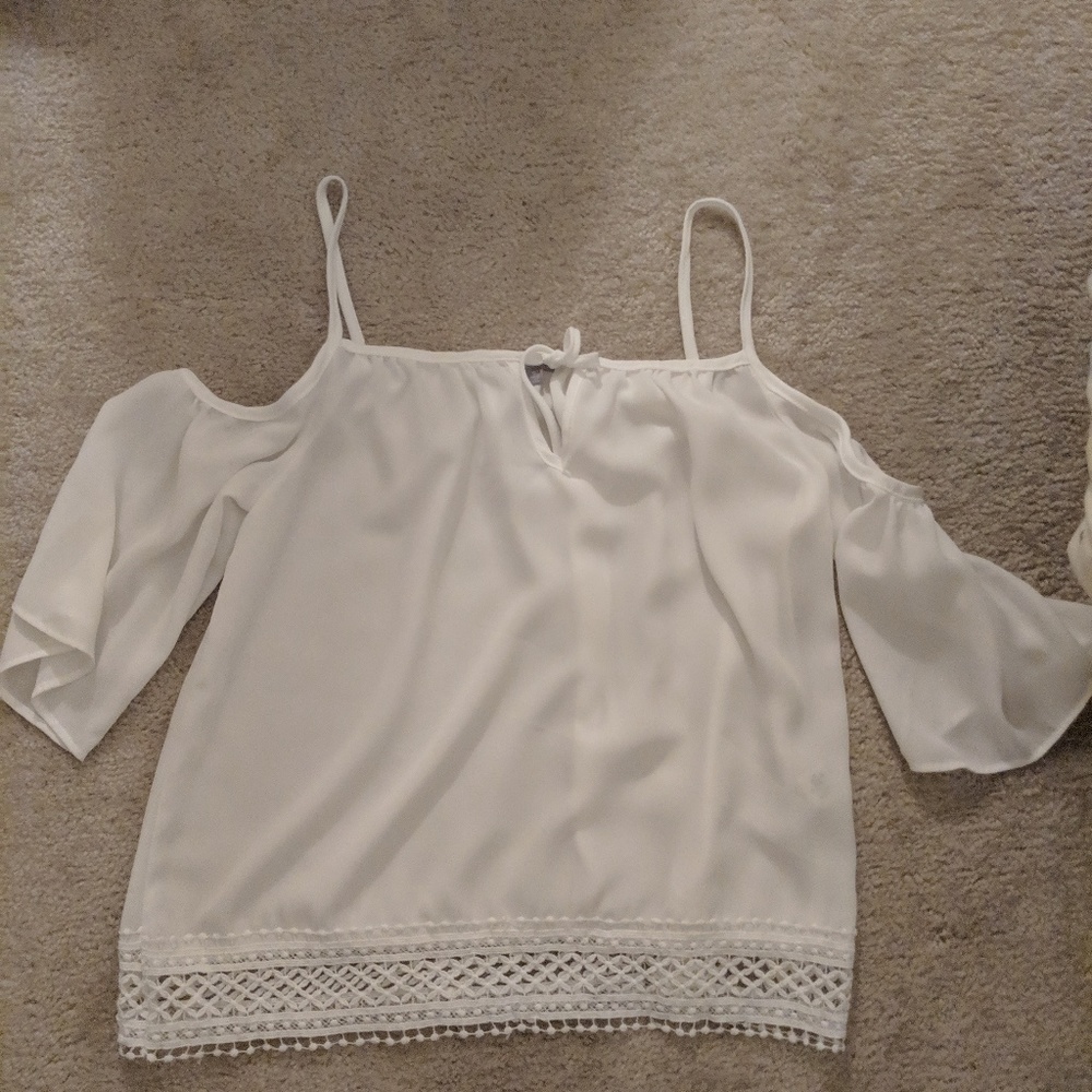 Cold shoulder top by charlotte russe